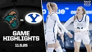 Coastal Carolina vs. BYU Game Highlights | 2025-26 Big 12 Women's Basketball