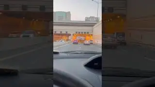 Long drive going fast track road