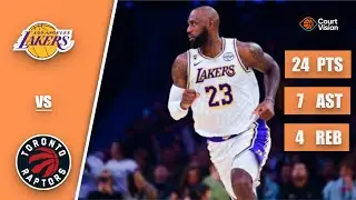 LeBron James - 24 Points, 7 Assists, 4 Rebounds vs Raptors - 2025-26 Regular Season