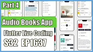 [Flutter] Flutter Live Coding EP1637 (Audio Books App UI Part 4)