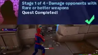 Damage opponents with Rare or better weapons Fortnite