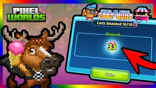 Guaranteed *33 ICE CREAM* from Cart Hunt (GUIDE) - Pixel Worlds