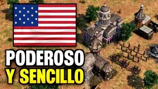 CÓMO JUGAR BIEN con ESTADOS UNIDOS | AGE of EMPIRES 3 | Guía y Demostración