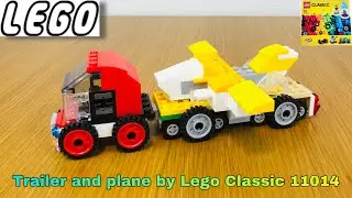 Lego Classic 11014 assembling to trailer and plane #165
