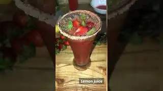 Strawberry Margarita| Mojito Recipe| Ramadan iftar Special drink| Non Alcoholic #shorts