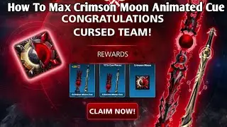 CRIMSON Moon Animated Cue.  LEVEL 1 To 20 Get Free Avatar.  RDS Ball Pool YT