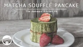 *NO MUSIC* Matcha Souffle Pancakes | Cooking Sounds