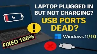 Laptop Plugged in Not Charging + USB Ports Not Working + UCM-UCSI ACPI Device Code 43 Windows 11/10
