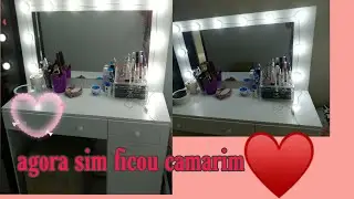 COLOQUEI LÂMPADAS NA MINHA PENTEADEIRA 😍😍