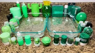 '' NEON VS FOREST GREEN SLIME''(MIXING GLITTER & MORE TO SLIME)RELAXING & SATISFYING VIDEOS.