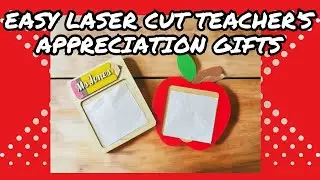 EASY Laser Cut Teacher&rsquo;s Appreciation Gifts #lasercutteachergift #lasercutpostitnotes