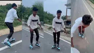 Ravi kater shankarganj 🛼 new skating video 😎#skatinglover #newskating #inlineskate #trending #vlog