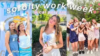 sorority work week vlog at cal poly slo | delta gamma