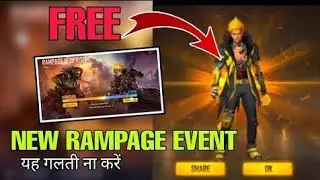 FREE FIRE RAMPAGE EVENT 2.0 | FULL DETAILS | HOW TO COMPLETE RAMPAGE EVENT | FREE FIRE GAME TEAM