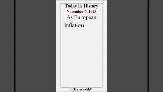 Today in History - November 6, 1923 #history #thisdayinhistory #european #germany #bread #inflation