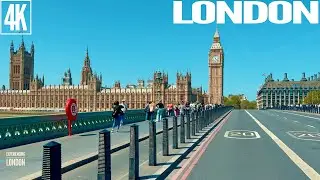 London 2023: Westminster Bridge 2023, Victoria Tower, Palace of Westminster | London walk 2023, 4K