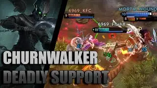 Vainglory 2024 Churnwalker Jungle 3v3 Gameplay : CHAINED TOGETHER!