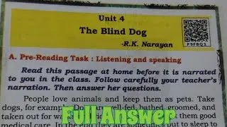 ||class 7 English|| chapter -4 The Blind Dog || #class7 #class7english 