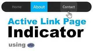 How to create active link indicator using PHP - Active link indicator using PHP