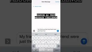 Type a random letter and allow predictive text to generate a message. #AI #TextChallenge