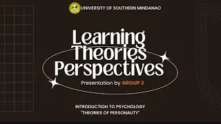 Group 3: Learning Theories Perspectives