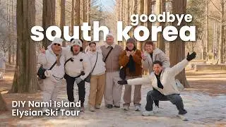 Korea Vlog: DIY Nami Island + Elysian Ski Tour | Travel Guide JAN 2026