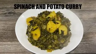 SPINACH AND POTATO CURRY (Saag Aloo)- Quick And Easy | Nargis&rsquo; Kitchen