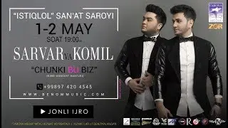 AFISHA! Konsert Benom Guruhi - Chunki Bu Biz | 1-2 MAY [2018]