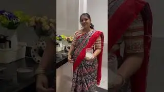 My Mom Wearing This Beautiful Cotton Saree 💚 | Perfect Daily Wear
