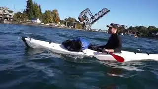 Electra  Fin Electric Kayak Conversion Kit Installed on Oru Kayak