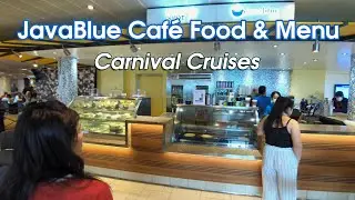 Еда, меню и цены в кафе Java Blue на круизном судне Carnival Cruise