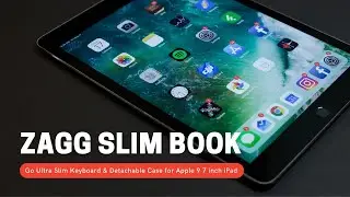 ZAGG Slim Book Go Ultra Slim Keyboard & Detachable Case for Apple 9 7 inch iPad