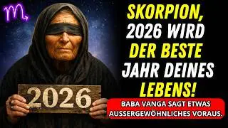 Skorpion, 2026 wird das beste Jahr deines Lebens! Baba Vanga erklärt dir warum.