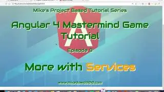 Angular 2/4 Project Based Tutorial, Episode 9