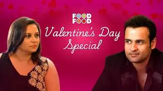 Pure V-Day magic Debonair Rohit Roy charms Mansi Joshi with his special dish with Kubra Sait.
