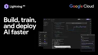 Создавайте, обучайте и развертывайте ИИ быстрее с помощью Lightning AI в облаке Google.
