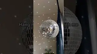 Hang my disco ball with me🪩🕺🏼✨ #style #room #home #decor #decoration