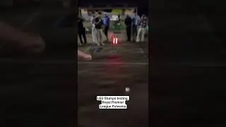TCI Max Royal Premier League Pulwama. LED stumps testing.