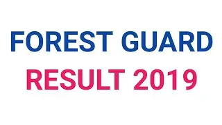 TN FOREST GUARD RESULT