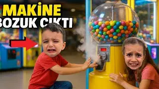 AVMDE SAKIZ MAKİNESİ BOZULDU POYRAZ ÇOK AĞLADI!!!