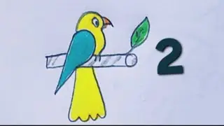 Simple Bird Drawing for Beginners &ndash; Cute & Colorful Art