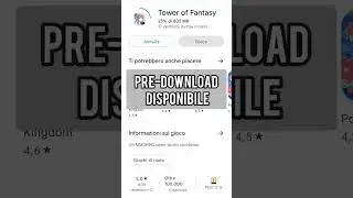 🔥 Pre-Download di Tower of Fantasy disponibile ora! #shorts