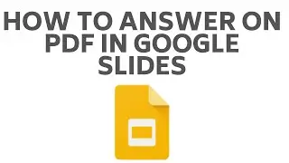 How to answer on PDF in Google Slides