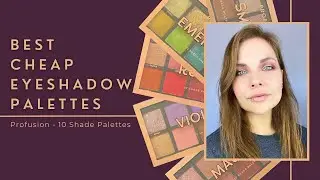BEST CHEAP Eyeshadow Palettes (Profusion 10 Shade Palette Review and Eyeshadow Tutorial - Under $5)