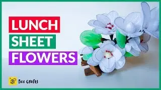 4 lunch sheet flowers | DIY |  Bee Crafts | Easy Make flowers | Easy to make | 5 min crafts