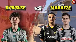 KYOUSUKE vs MAKAZZE + KRABENI on FACEIT with Utility Guide , Voice Coms and Multi POVs (Mirage)
