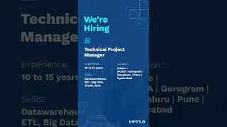 Impetus is #hiring for Various Position