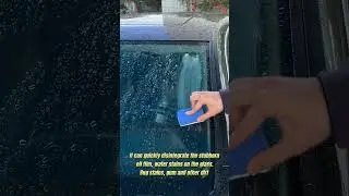 The magic that makes the glass clear by removing the oil film。