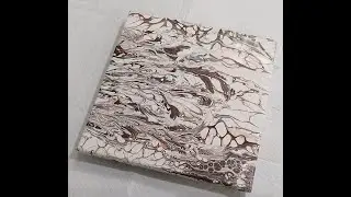 Leftover Paint Fluid Art | Cells & Chain Pull Pour with Amazing Cells