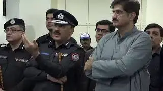 Sindh Chief Minister visits command & Control Centre at Central Police Office